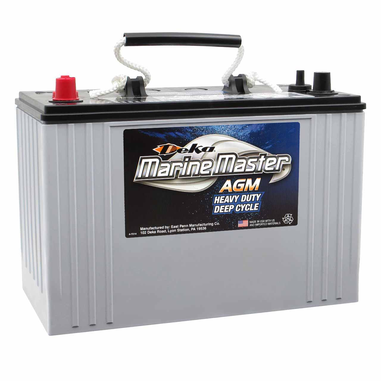 Where are Deka Marine Master deep cycle batteries made?