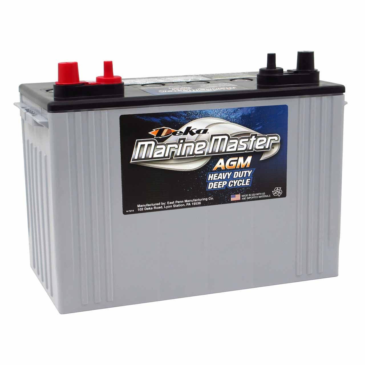 Where are Deka Marine Master deep cycle batteries made?