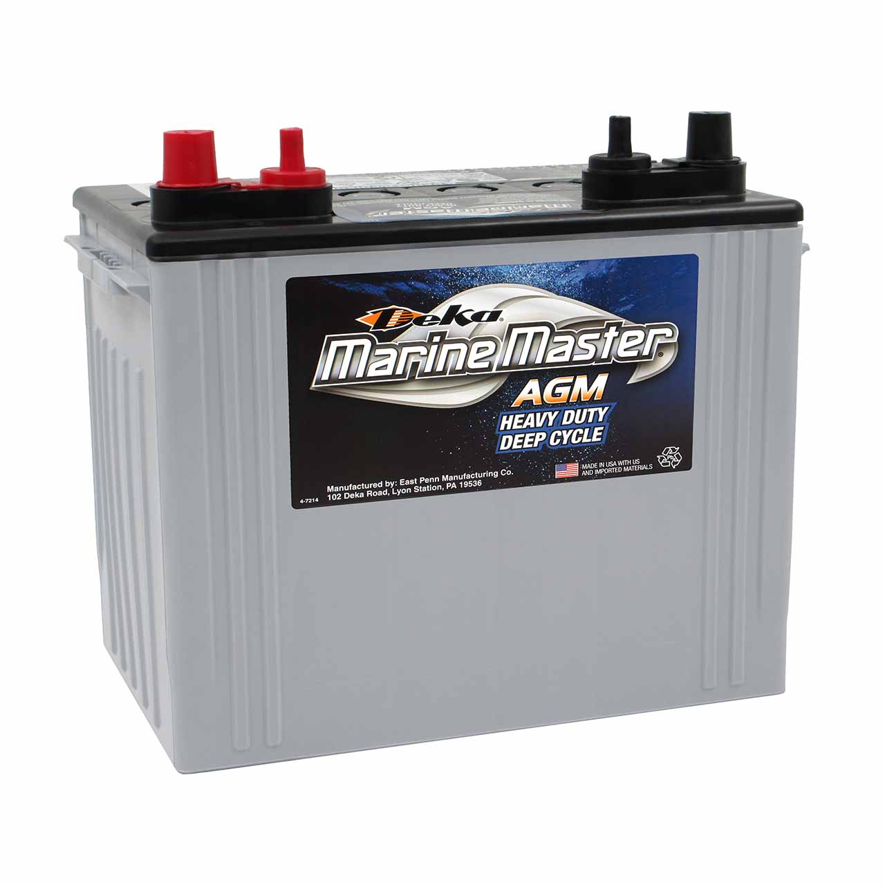 Where are Deka Marine Master deep cycle batteries made?
