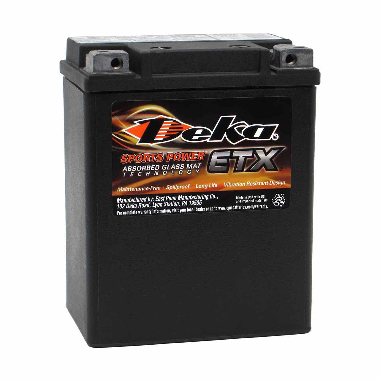 What are the dimensions of a Powersport Group 14AH-BS battery?