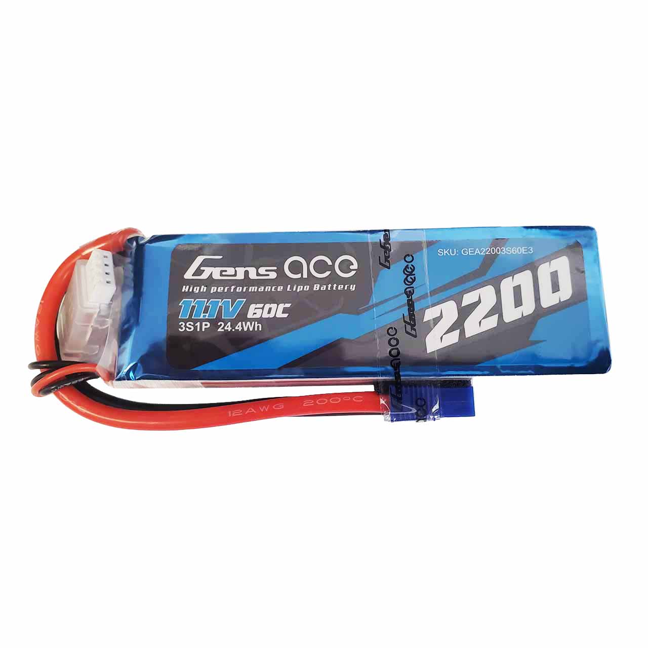 Gens Ace 3S LiPo Battery (2200mAh EC3 60C 11.1V) Questions & Answers
