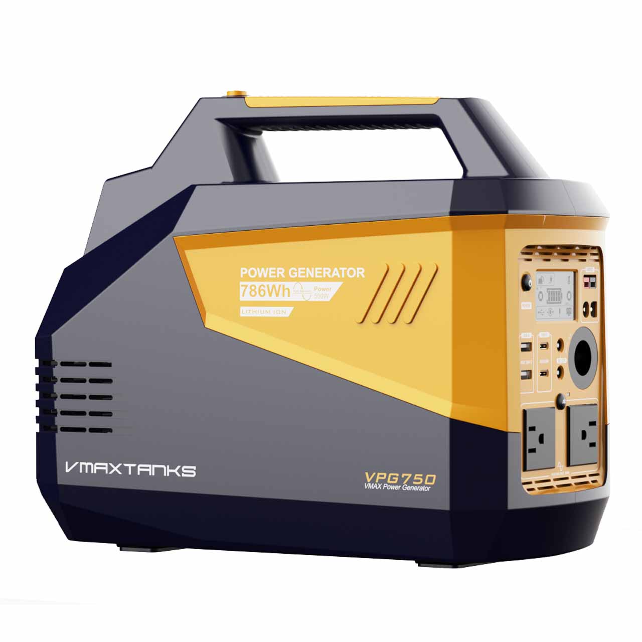 What type of battery do portable power stations use?