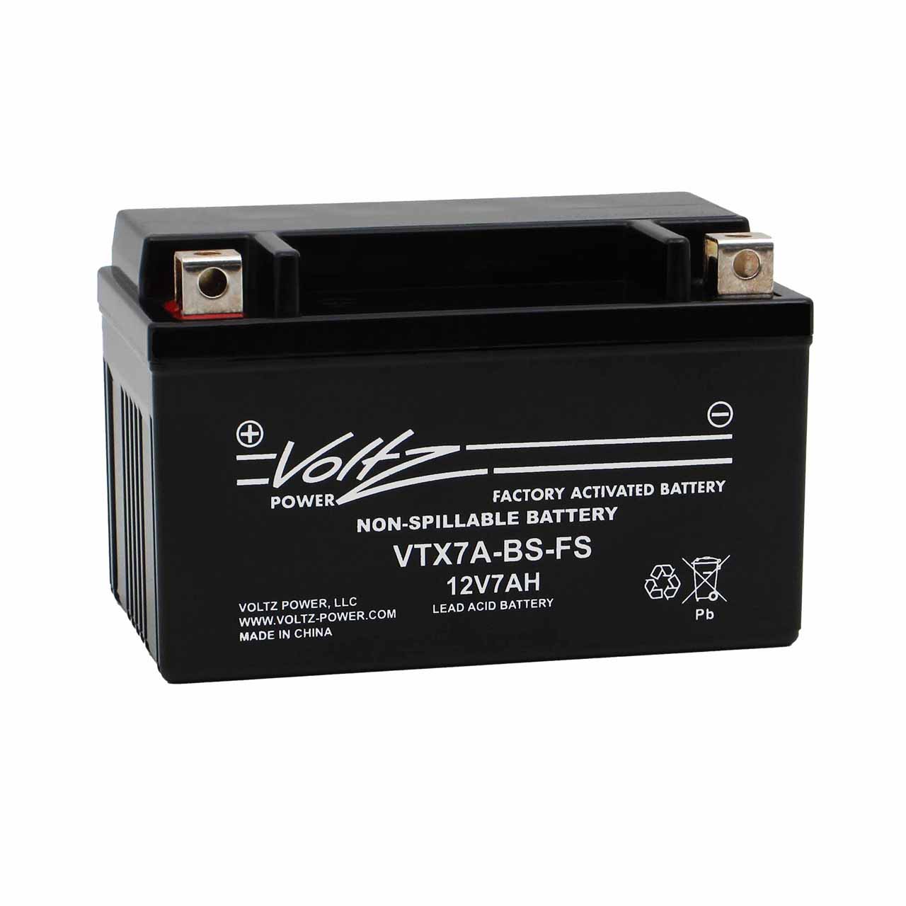 What are the dimensions of a Powersport Group 7A-BS battery?