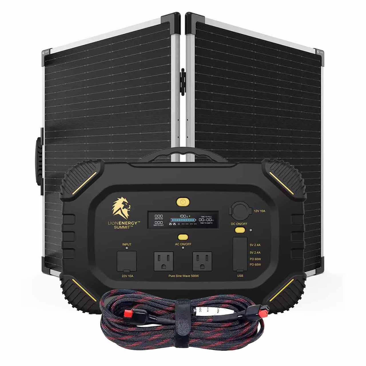 What type of battery do solar generators use?