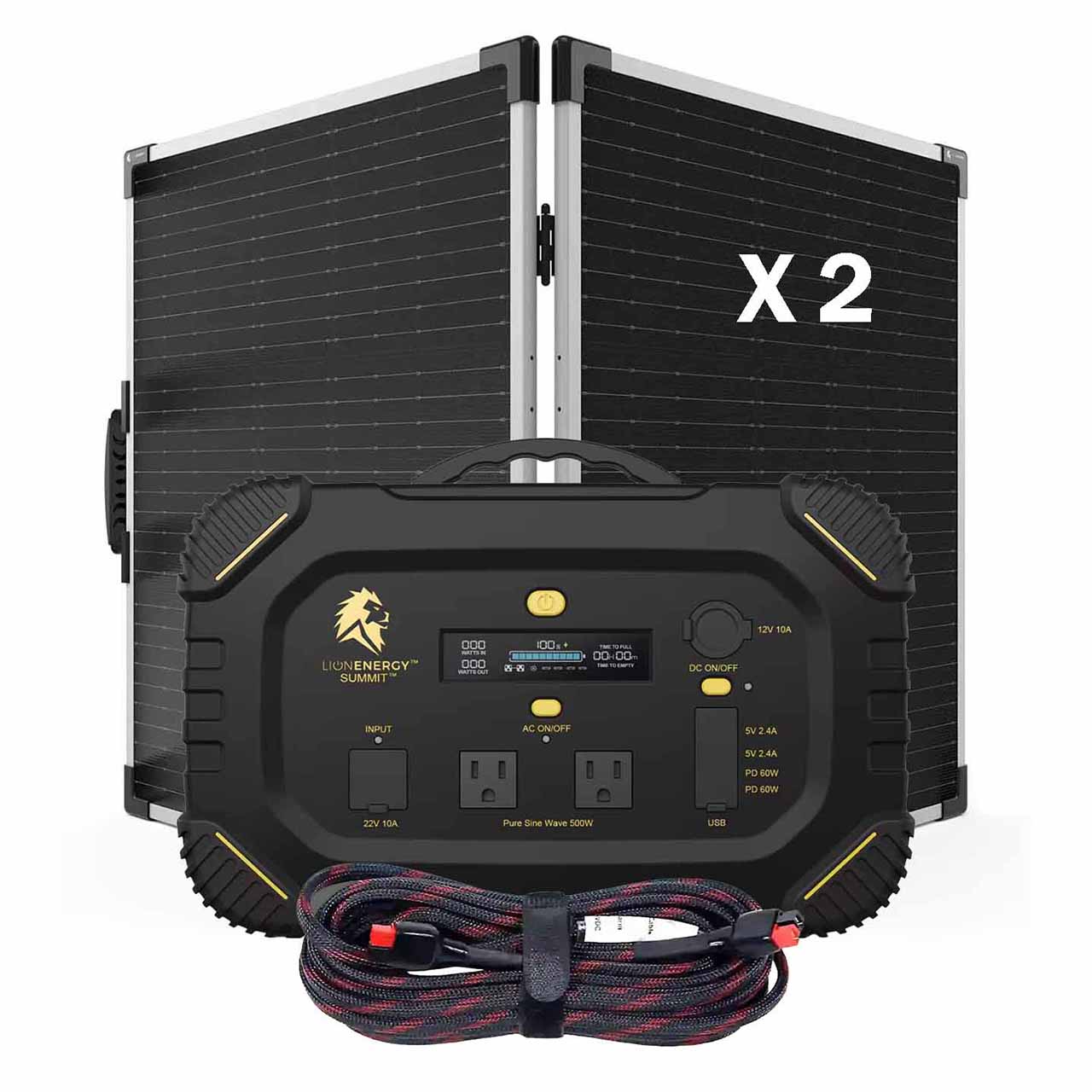What type of battery do solar generators use?