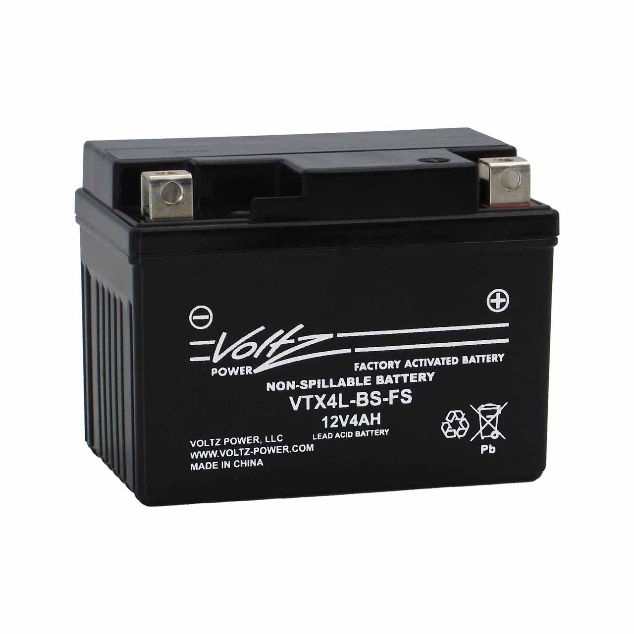 What are the dimensions of a Powersport Group 4L-BS battery?
