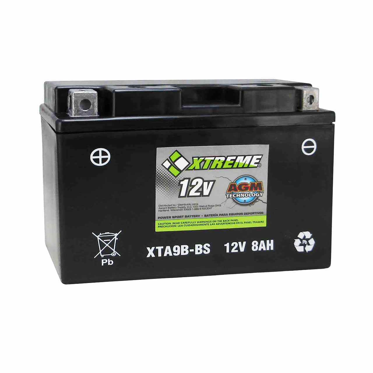 Xtreme 9B-BS AGM Powersport Battery Questions & Answers